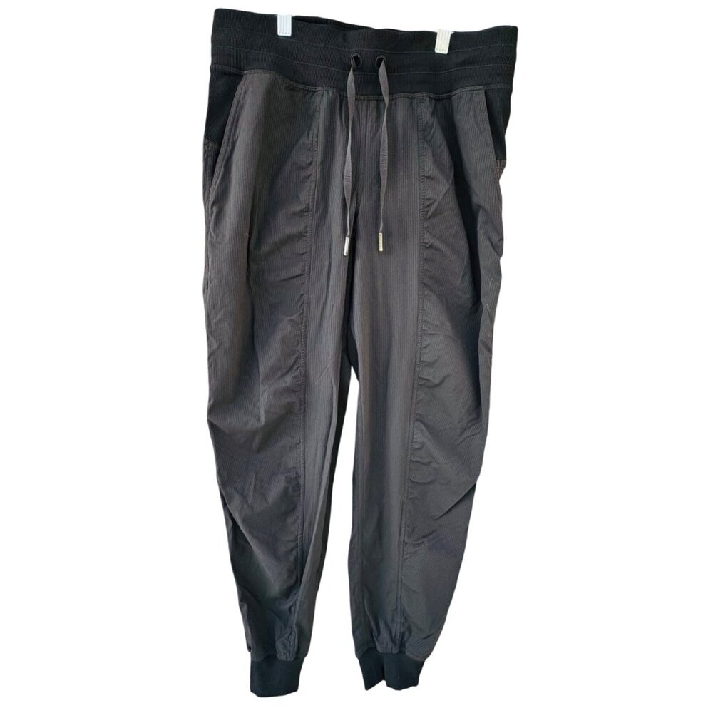 Lululemon Women's 8 Black Dance Studio Mid Rise Jogger Pockets Pants